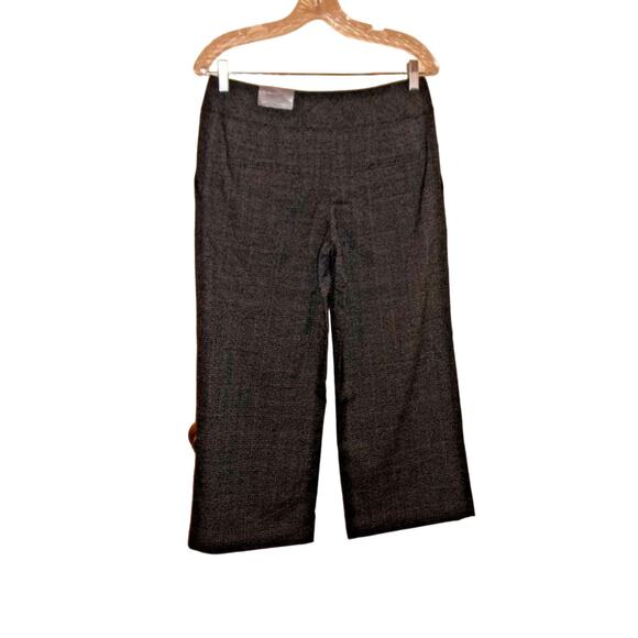Apt. 9 Ava Woman's Sz.6 Black Gray Plaid Cropped Capri Dress Pants Office - Picture 2 of 10